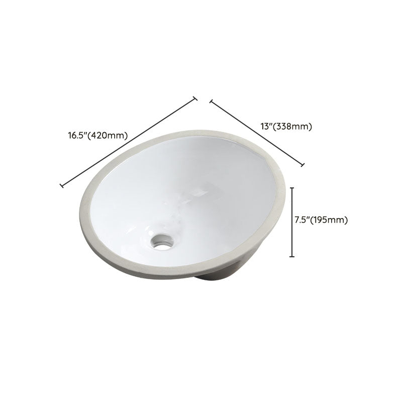 Modern Oval Wash Stand Ceramic Table Installation Bathroom Sink Clearhalo 'Bathroom Remodel & Bathroom Fixtures' 'Bathroom Sinks & Faucet Components' 'Bathroom Sinks' 'bathroom_sink' 'Home Improvement' 'home_improvement' 'home_improvement_bathroom_sink' 7120065