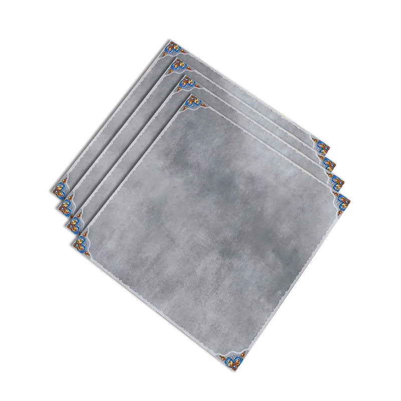 Porcelain Singular Tile Matte Vintage Floor and Wall Tile for Indoor and Outdoor Light Gray Clearhalo 'Floor Tiles & Wall Tiles' 'floor_tiles_wall_tiles' 'Flooring 'Home Improvement' 'home_improvement' 'home_improvement_floor_tiles_wall_tiles' Walls and Ceiling' 7120181