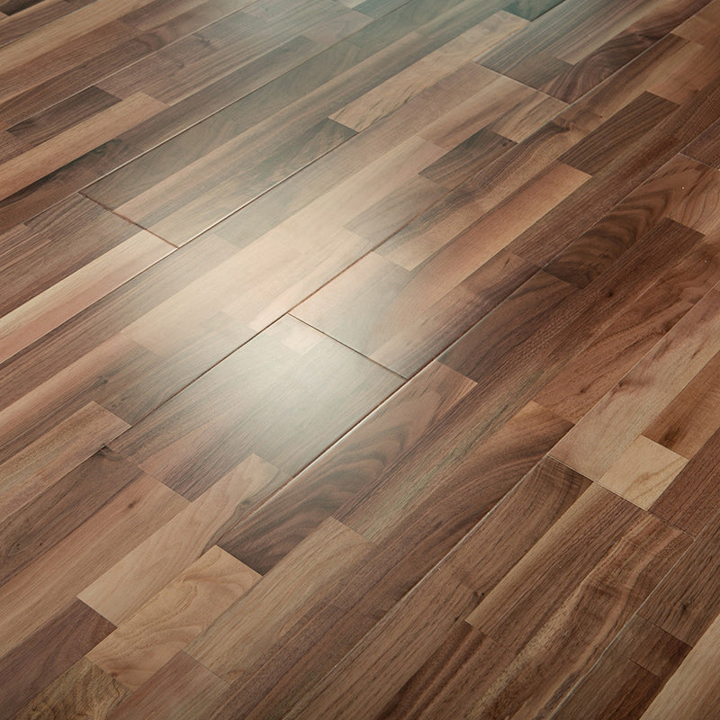 Farmhouse Laminate Floor Click Waterproof Wood Color Laminate 15mm Thickness Walnut Clearhalo 'Flooring 'Home Improvement' 'home_improvement' 'home_improvement_laminate_flooring' 'Laminate Flooring' 'laminate_flooring' Walls and Ceiling' 7120277