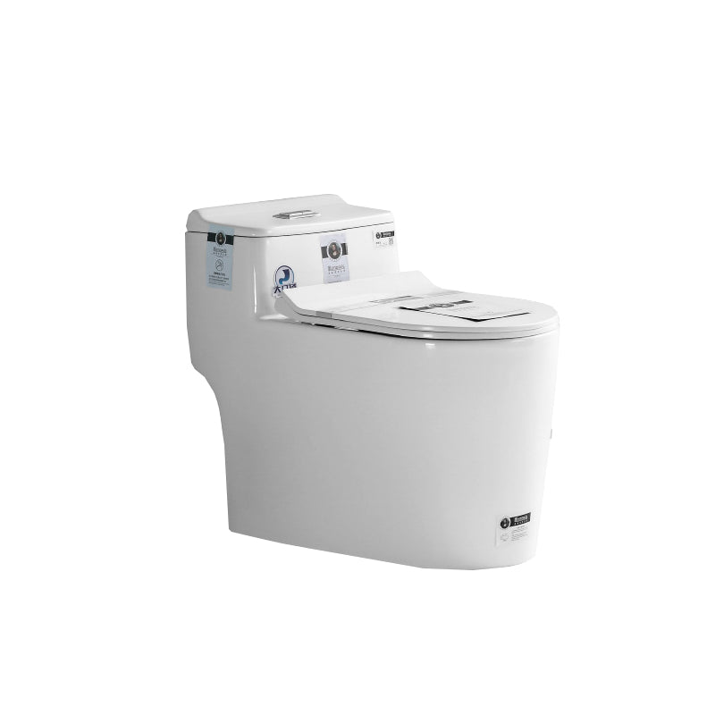 Modern Ceramic White Flush Toilet Floor Mounted Urine Toilet for Bathroom 14"L x 27"W x 24"H Clearhalo 'Bathroom Remodel & Bathroom Fixtures' 'Home Improvement' 'home_improvement' 'home_improvement_toilets' 'Toilets & Bidets' 'Toilets' 7120406