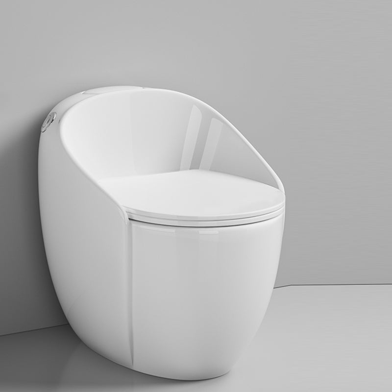 Contemporary Floor Mounted Flush Toilet Siphon Jet Toilet Bowl for Washroom White Clearhalo 'Bathroom Remodel & Bathroom Fixtures' 'Home Improvement' 'home_improvement' 'home_improvement_toilets' 'Toilets & Bidets' 'Toilets' 7120424