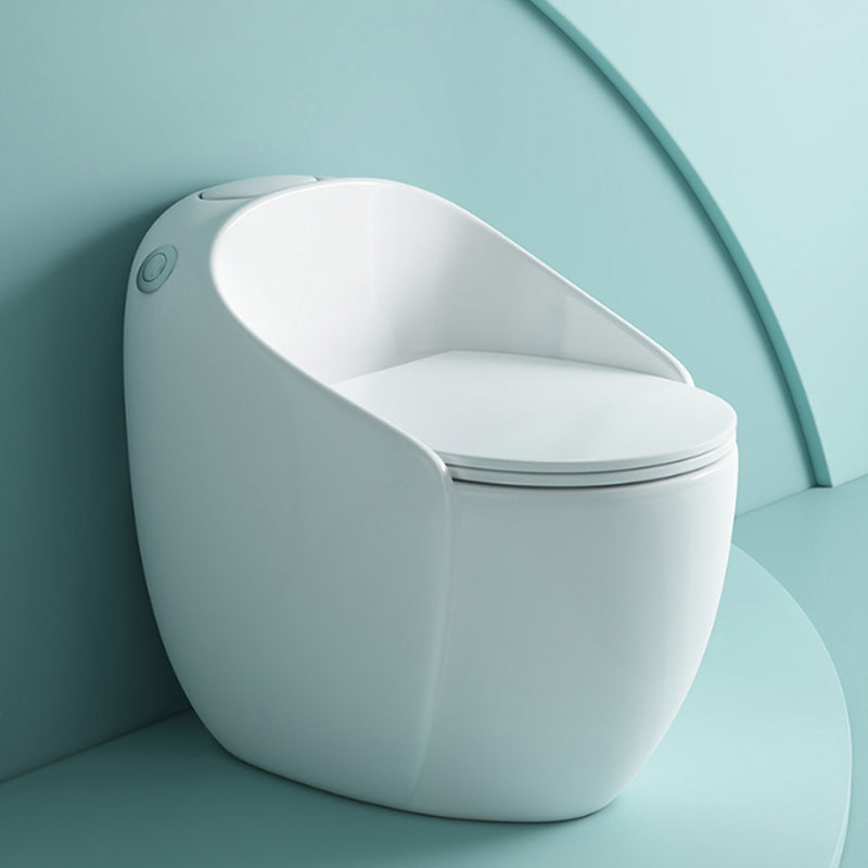Modern Floor Mount Flush Toilet Spray Gun Included Toilet Bowl for Washroom White Toilet with Sprayer 14" Clearhalo 'Bathroom Remodel & Bathroom Fixtures' 'Home Improvement' 'home_improvement' 'home_improvement_toilets' 'Toilets & Bidets' 'Toilets' 7120443