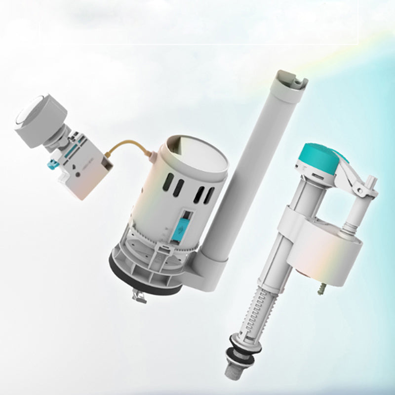 Modern Floor Mount Flush Toilet Spray Gun Included Toilet Bowl for Washroom Clearhalo 'Bathroom Remodel & Bathroom Fixtures' 'Home Improvement' 'home_improvement' 'home_improvement_toilets' 'Toilets & Bidets' 'Toilets' 7120456