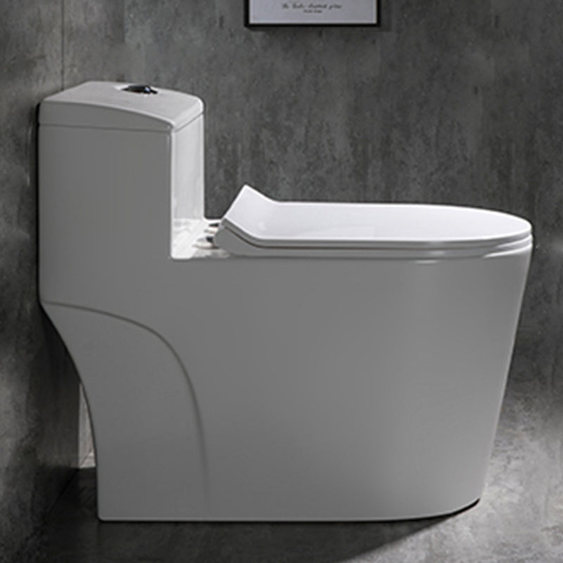 Contemporary Floor Mount Flush Toilet Spray Gun Included Toilet Bowl for Washroom 16"L x 28"W x 24"H Toilet with Sprayer Clearhalo 'Bathroom Remodel & Bathroom Fixtures' 'Home Improvement' 'home_improvement' 'home_improvement_toilets' 'Toilets & Bidets' 'Toilets' 7120474