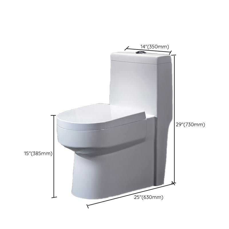 Contemporary Floor Mount Flush Toilet Spray Gun Included Toilet Bowl for Washroom Clearhalo 'Bathroom Remodel & Bathroom Fixtures' 'Home Improvement' 'home_improvement' 'home_improvement_toilets' 'Toilets & Bidets' 'Toilets' 7120481