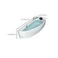Back to Wall Corner Bathtub Acrylic White Modern Soaking Bath Clearhalo 'Bathroom Remodel & Bathroom Fixtures' 'Bathtubs' 'Home Improvement' 'home_improvement' 'home_improvement_bathtubs' 'Showers & Bathtubs' 7121550