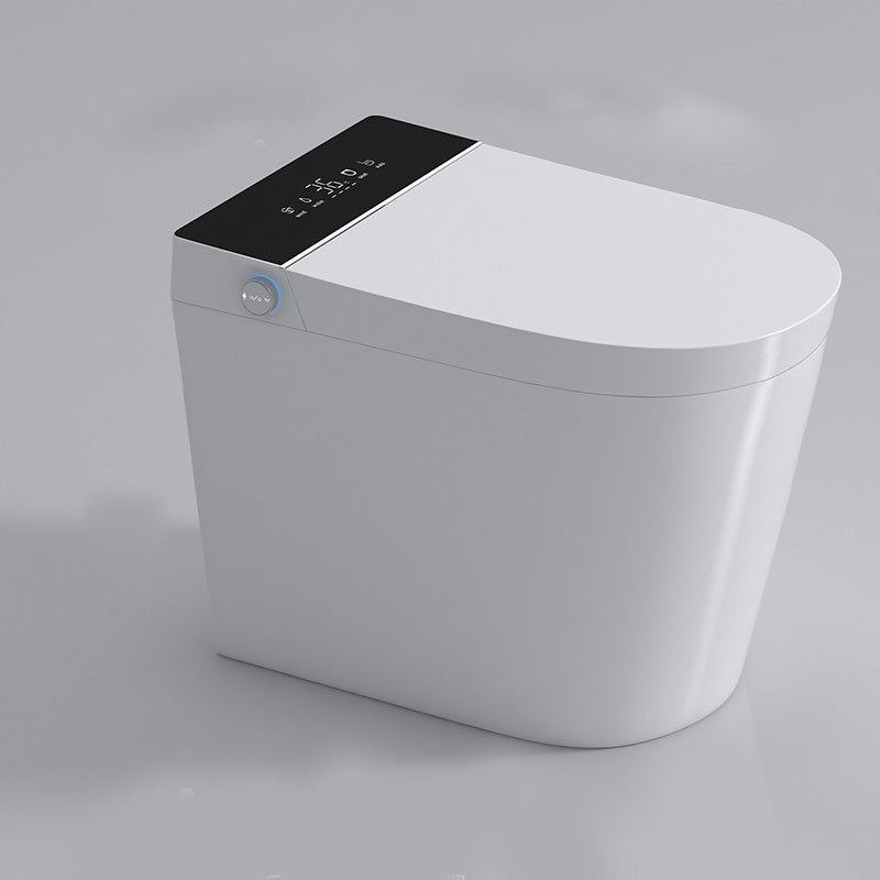 Contemporary White Floor Standing Bidet with Elongated Bowl Shape 15"L x 23"W x 18"H Black White Clearhalo 'Bathroom Remodel & Bathroom Fixtures' 'Bidets' 'Home Improvement' 'home_improvement' 'home_improvement_bidets' 'Toilets & Bidets' 7123407