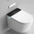 White Wall Hung Toilet Set with Warm Air Dryer and Water Pressure Control Black White Manual Lid (Standard) Clearhalo 'Bathroom Remodel & Bathroom Fixtures' 'Bidets' 'Home Improvement' 'home_improvement' 'home_improvement_bidets' 'Toilets & Bidets' 7123438