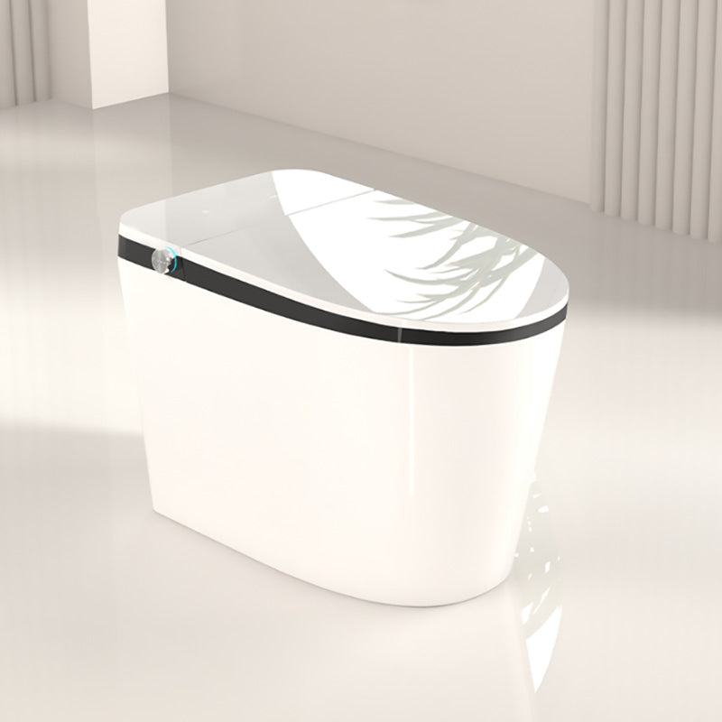 Elongated White Floor Standing Bidet with Heated Seat and Remote Control Included Clearhalo 'Bathroom Remodel & Bathroom Fixtures' 'Bidets' 'Home Improvement' 'home_improvement' 'home_improvement_bidets' 'Toilets & Bidets' 7123460