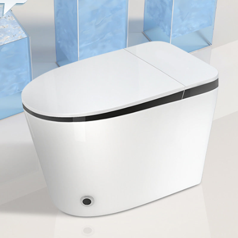 Elongated White Floor Standing Bidet with Heated Seat and Remote Control Included Clearhalo 'Bathroom Remodel & Bathroom Fixtures' 'Bidets' 'Home Improvement' 'home_improvement' 'home_improvement_bidets' 'Toilets & Bidets' 7123463
