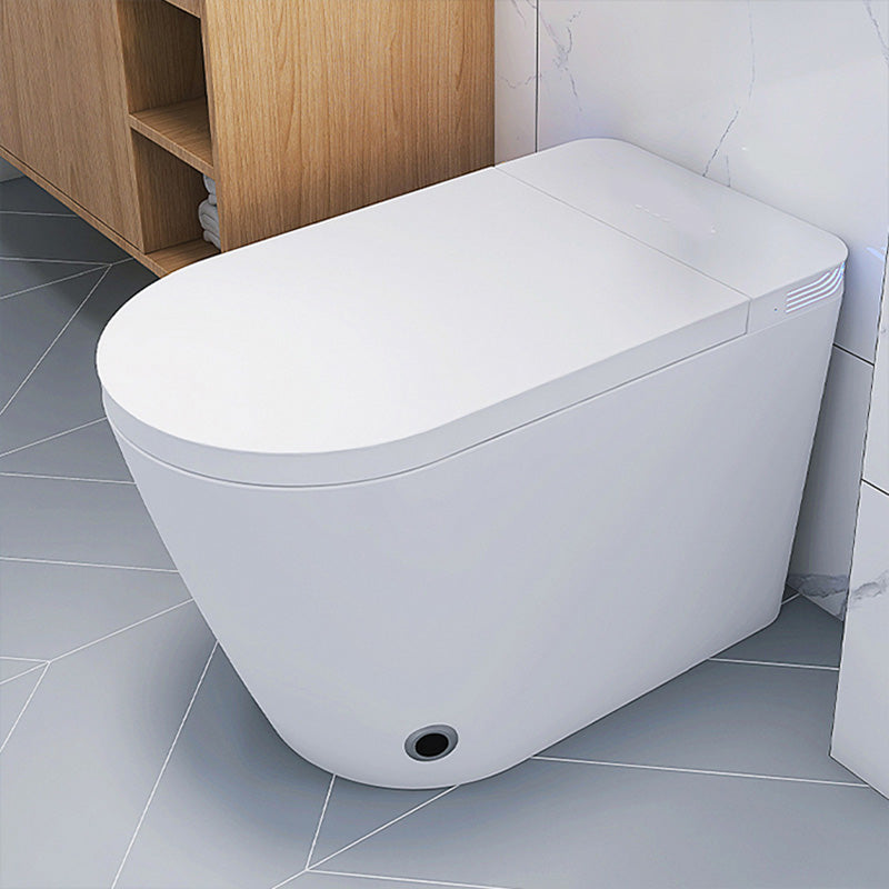 White Elongated Floor Standing Bidet with Warm Air Dryer and Heated Seat Clearhalo 'Bathroom Remodel & Bathroom Fixtures' 'Bidets' 'Home Improvement' 'home_improvement' 'home_improvement_bidets' 'Toilets & Bidets' 7123473
