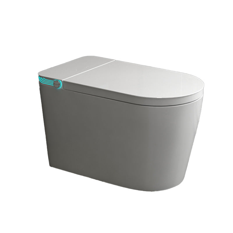 White Elongated Floor Standing Bidet with Warm Air Dryer and Heated Seat Clearhalo 'Bathroom Remodel & Bathroom Fixtures' 'Bidets' 'Home Improvement' 'home_improvement' 'home_improvement_bidets' 'Toilets & Bidets' 7123477