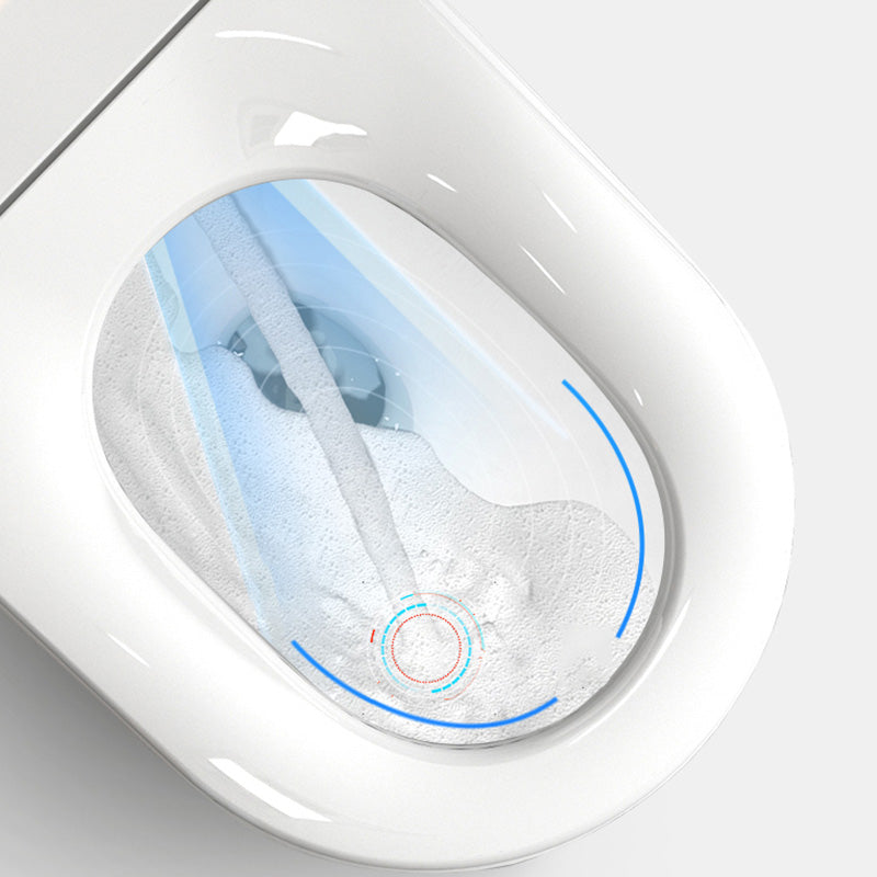 White Elongated Floor Standing Bidet with Warm Air Dryer and Heated Seat Clearhalo 'Bathroom Remodel & Bathroom Fixtures' 'Bidets' 'Home Improvement' 'home_improvement' 'home_improvement_bidets' 'Toilets & Bidets' 7123478