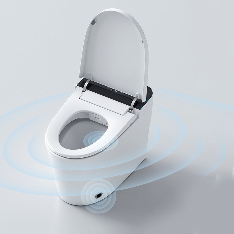 White Elongated Floor Mount Bidet Deodorizing and Antimicrobial Clearhalo 'Bathroom Remodel & Bathroom Fixtures' 'Bidets' 'Home Improvement' 'home_improvement' 'home_improvement_bidets' 'Toilets & Bidets' 7123501
