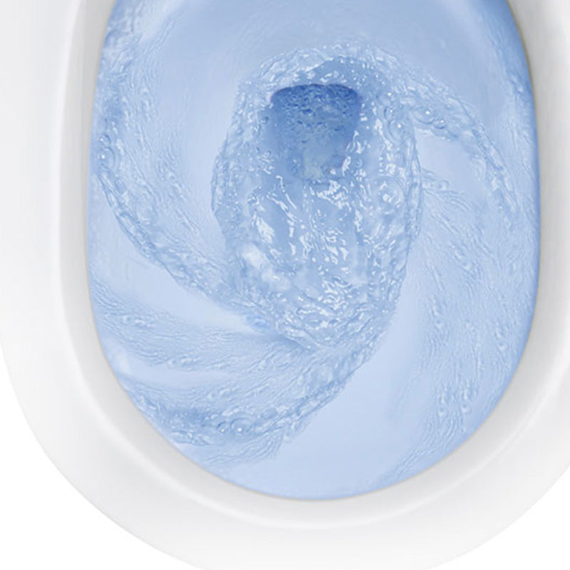 Contemporary Wall Hung Toilet Set Finish with Heated Seat in White Clearhalo 'Bathroom Remodel & Bathroom Fixtures' 'Bidets' 'Home Improvement' 'home_improvement' 'home_improvement_bidets' 'Toilets & Bidets' 7123519