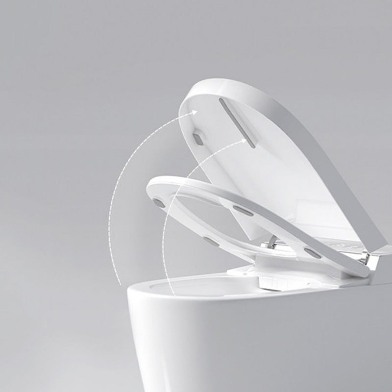 White Elongated Floor Mount Bidet Heated Seat Floor Standing Bidet Clearhalo 'Bathroom Remodel & Bathroom Fixtures' 'Bidets' 'Home Improvement' 'home_improvement' 'home_improvement_bidets' 'Toilets & Bidets' 7123564