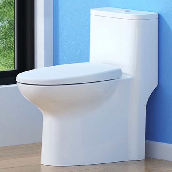 Traditional Toilet Bowl One Piece Toilet Floor Mounted Siphon Jet Toilet 15"L x 27"W x 26"H Beige 16" Clearhalo 'Bathroom Remodel & Bathroom Fixtures' 'Home Improvement' 'home_improvement' 'home_improvement_toilets' 'Toilets & Bidets' 'Toilets' 7123571