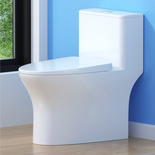 Traditional Toilet Bowl One Piece Toilet Floor Mounted Siphon Jet Toilet 15"L x 28"W x 27"H White 16" Clearhalo 'Bathroom Remodel & Bathroom Fixtures' 'Home Improvement' 'home_improvement' 'home_improvement_toilets' 'Toilets & Bidets' 'Toilets' 7123572