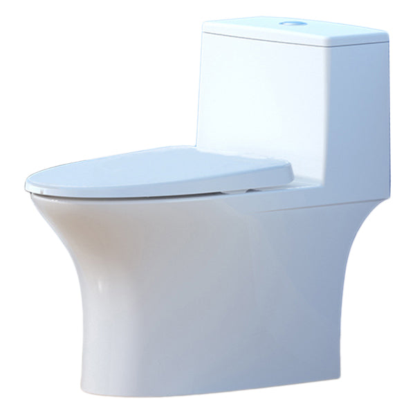 Traditional Toilet Bowl One Piece Toilet Floor Mounted Siphon Jet Toilet Clearhalo 'Bathroom Remodel & Bathroom Fixtures' 'Home Improvement' 'home_improvement' 'home_improvement_toilets' 'Toilets & Bidets' 'Toilets' 7123584