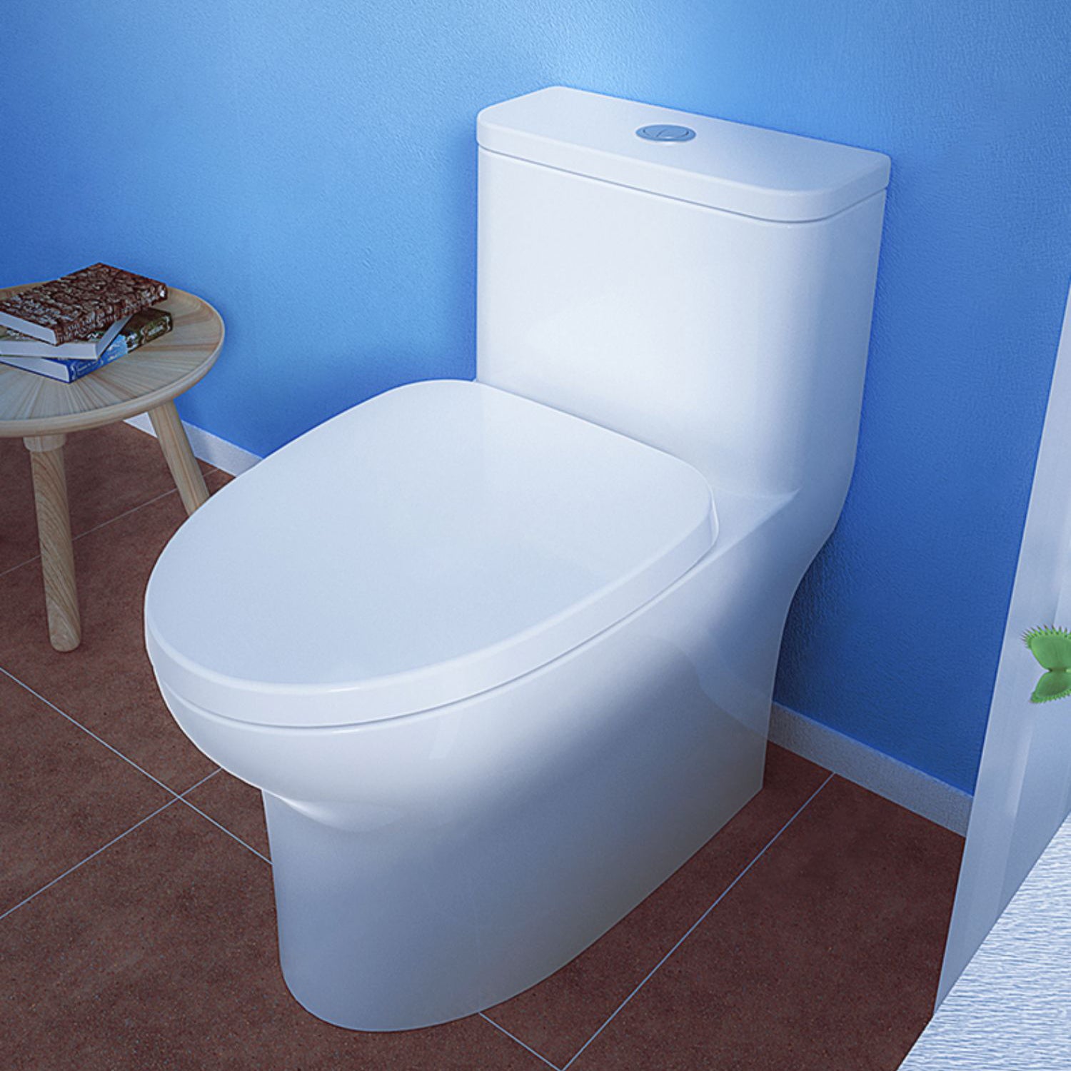 Traditional Toilet Bowl One Piece Toilet Floor Mounted Siphon Jet Toilet Clearhalo 'Bathroom Remodel & Bathroom Fixtures' 'Home Improvement' 'home_improvement' 'home_improvement_toilets' 'Toilets & Bidets' 'Toilets' 7123586
