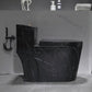Traditional Ceramic Toilet Bowl Siphon Jet Urine Toilet for Bathroom Black Marble Toilet with Sprayer 16" Clearhalo 'Bathroom Remodel & Bathroom Fixtures' 'Home Improvement' 'home_improvement' 'home_improvement_toilets' 'Toilets & Bidets' 'Toilets' 7123616