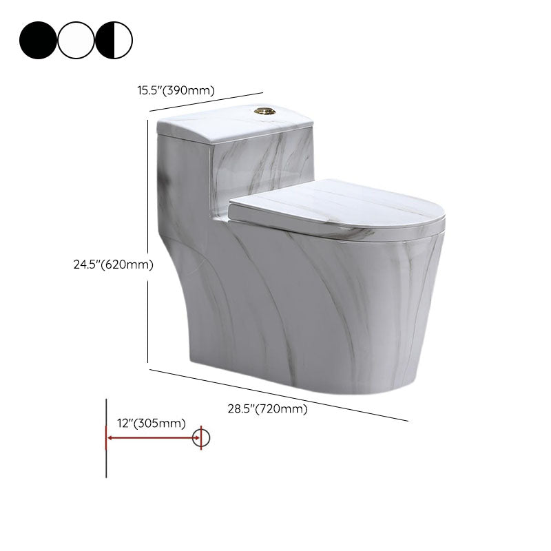 Traditional Ceramic Toilet Bowl Siphon Jet Urine Toilet for Bathroom Clearhalo 'Bathroom Remodel & Bathroom Fixtures' 'Home Improvement' 'home_improvement' 'home_improvement_toilets' 'Toilets & Bidets' 'Toilets' 7123628