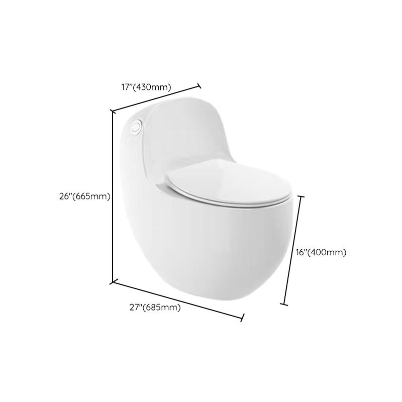 Modern Toilet Bowl All In One Floor Mounted Porcelain Urine Toilet Clearhalo 'Bathroom Remodel & Bathroom Fixtures' 'Home Improvement' 'home_improvement' 'home_improvement_toilets' 'Toilets & Bidets' 'Toilets' 7123652