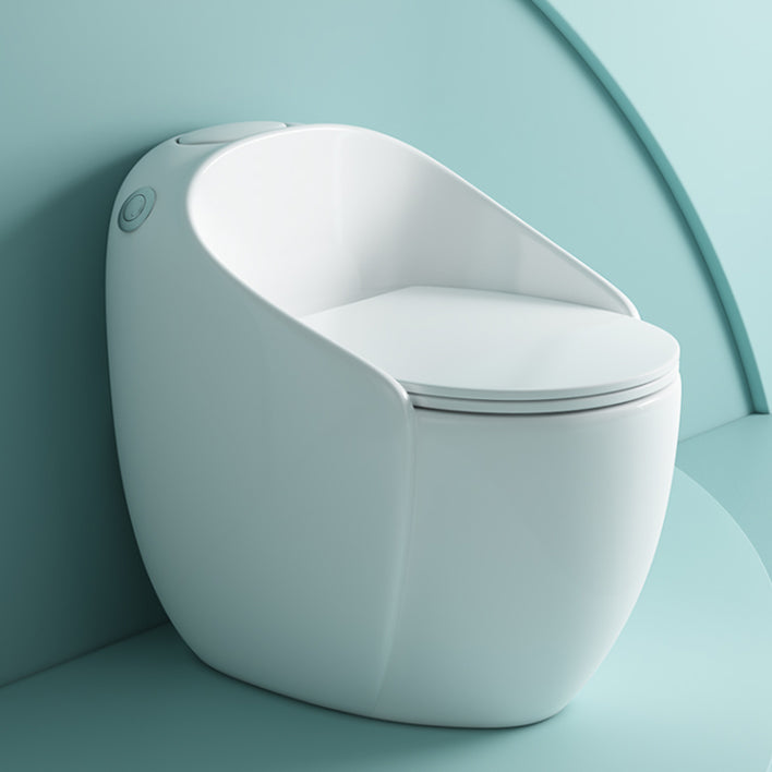 Modern Toilet Bowl All In One Floor Mounted Porcelain Flush Toilet 19"L x 25"W x 24"H White 14" Clearhalo 'Bathroom Remodel & Bathroom Fixtures' 'Home Improvement' 'home_improvement' 'home_improvement_toilets' 'Toilets & Bidets' 'Toilets' 7123658