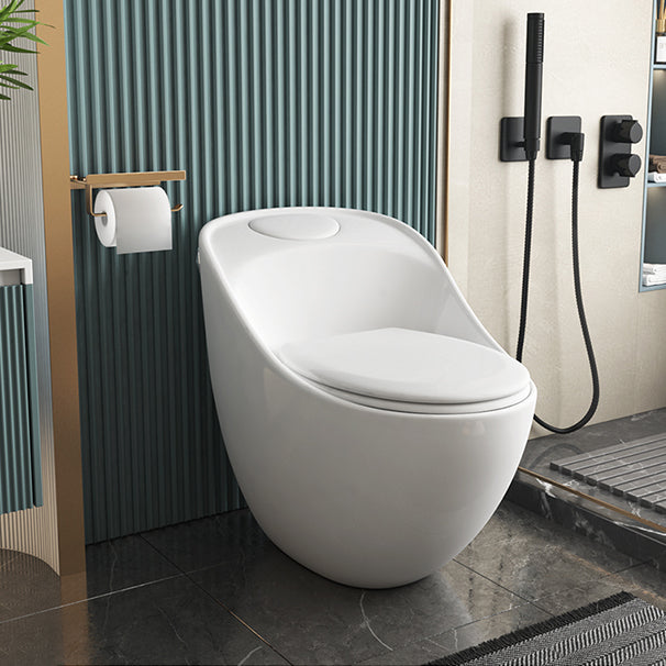 Modern Toilet Bowl All In One Floor Mounted Porcelain Flush Toilet Clearhalo 'Bathroom Remodel & Bathroom Fixtures' 'Home Improvement' 'home_improvement' 'home_improvement_toilets' 'Toilets & Bidets' 'Toilets' 7123681