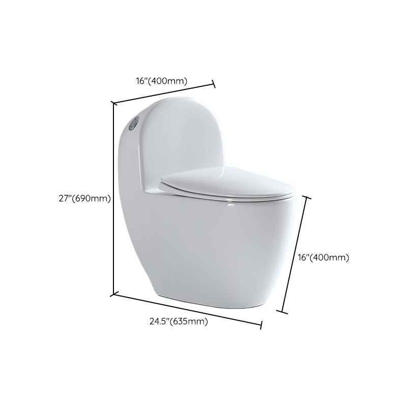 Modern Toilet Bowl All In One Floor Mounted Porcelain Flush Toilet Clearhalo 'Bathroom Remodel & Bathroom Fixtures' 'Home Improvement' 'home_improvement' 'home_improvement_toilets' 'Toilets & Bidets' 'Toilets' 7123685