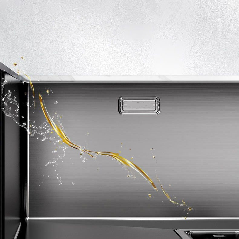 Noise-cancelling Design Kitchen Sink Stainless Steel Undermount Rectangle Kitchen Sink Clearhalo 'Home Improvement' 'home_improvement' 'home_improvement_kitchen_sinks' 'Kitchen Remodel & Kitchen Fixtures' 'Kitchen Sinks & Faucet Components' 'Kitchen Sinks' 'kitchen_sinks' 7126092