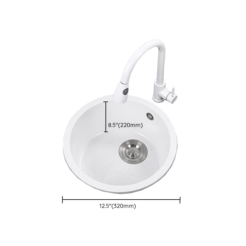 Contemporary Style Kitchen Sink Overflow Hole Design Drop-In Quartz Kitchen Sink Clearhalo 'Home Improvement' 'home_improvement' 'home_improvement_kitchen_sinks' 'Kitchen Remodel & Kitchen Fixtures' 'Kitchen Sinks & Faucet Components' 'Kitchen Sinks' 'kitchen_sinks' 7126299