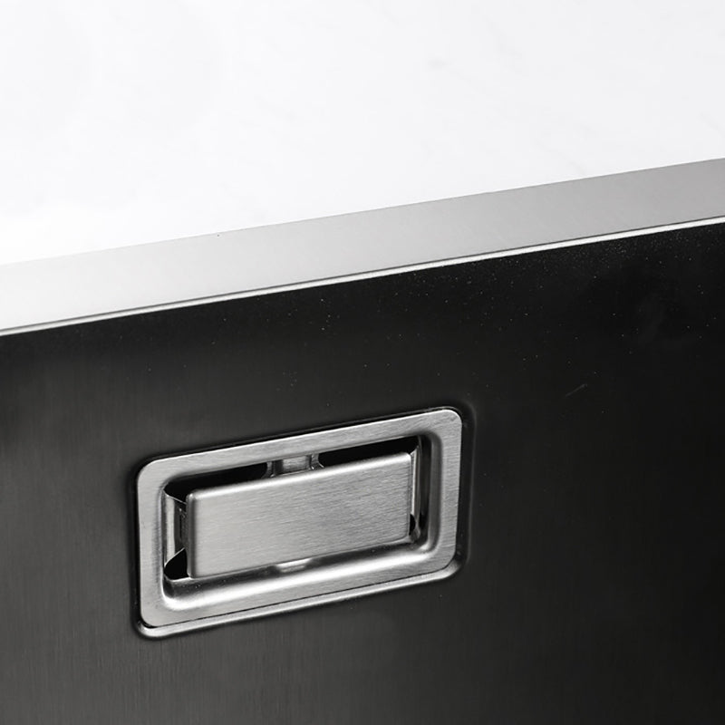 Contemporary Kitchen Sink Stainless Steel Rectangular Shape Kitchen Sink Clearhalo 'Home Improvement' 'home_improvement' 'home_improvement_kitchen_sinks' 'Kitchen Remodel & Kitchen Fixtures' 'Kitchen Sinks & Faucet Components' 'Kitchen Sinks' 'kitchen_sinks' 7126402