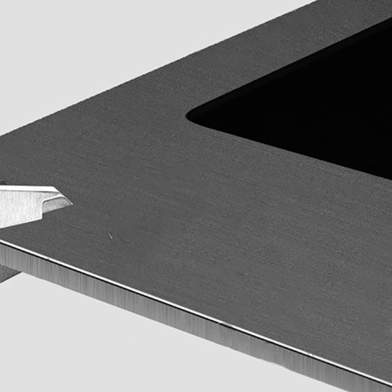 Stainless Steel Kitchen Sink Rectangular Shape Kitchen Sink with Drain Strainer Kit Clearhalo 'Home Improvement' 'home_improvement' 'home_improvement_kitchen_sinks' 'Kitchen Remodel & Kitchen Fixtures' 'Kitchen Sinks & Faucet Components' 'Kitchen Sinks' 'kitchen_sinks' 7126420