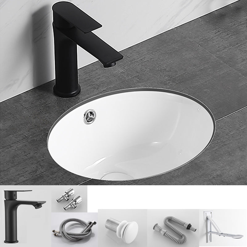 Modern Bathroom Sink Pop-Up Drain Overflow Hole Vessel Sink with Faucet 13"L x 11"W x 7"H Sink with Faucet Clearhalo 'Bathroom Remodel & Bathroom Fixtures' 'Bathroom Sinks & Faucet Components' 'Bathroom Sinks' 'bathroom_sink' 'Home Improvement' 'home_improvement' 'home_improvement_bathroom_sink' 7126545