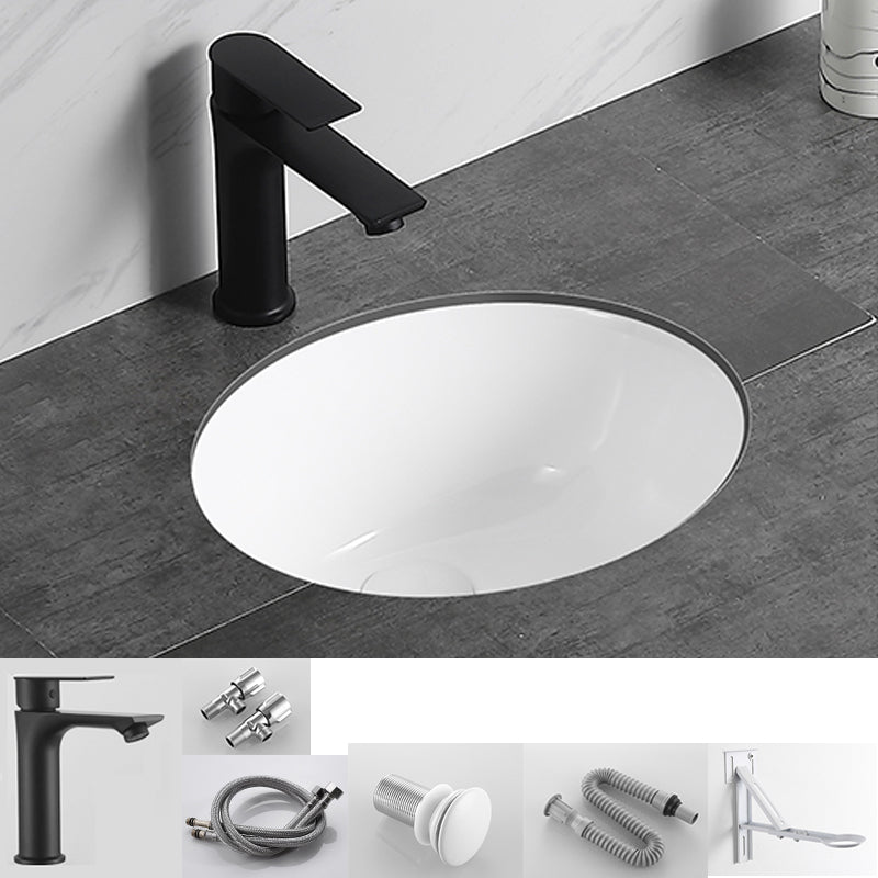Modern Bathroom Sink Pop-Up Drain Overflow Hole Vessel Sink with Faucet 16"L x 13"W x 7"H Sink with Faucet Clearhalo 'Bathroom Remodel & Bathroom Fixtures' 'Bathroom Sinks & Faucet Components' 'Bathroom Sinks' 'bathroom_sink' 'Home Improvement' 'home_improvement' 'home_improvement_bathroom_sink' 7126549