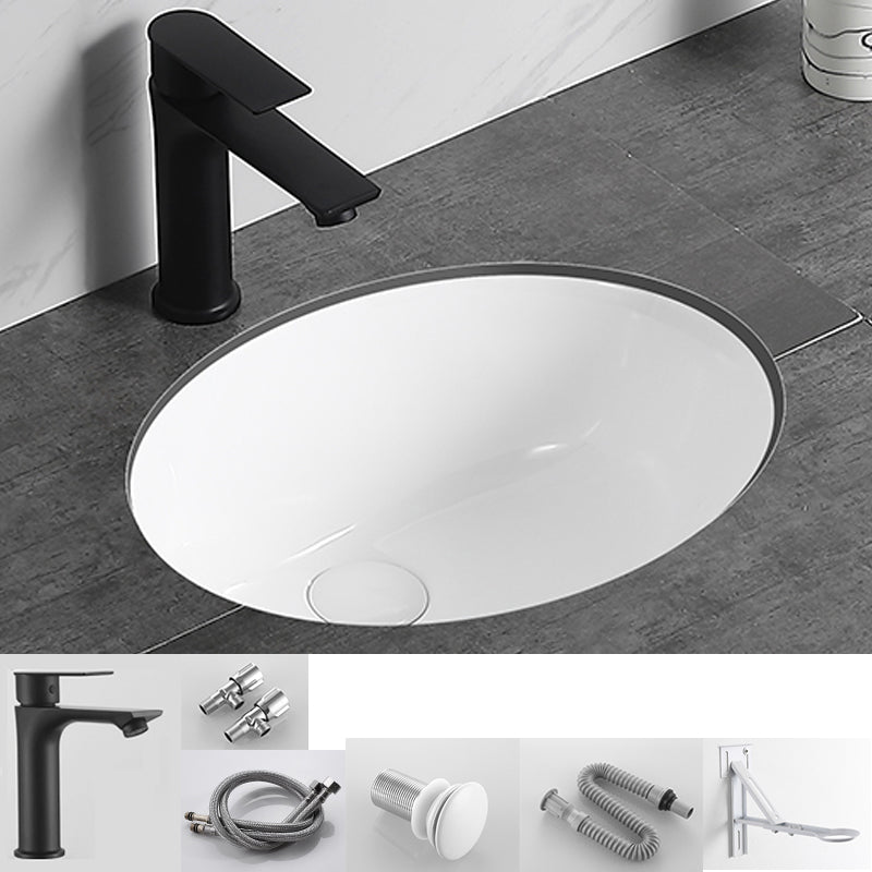 Modern Bathroom Sink Pop-Up Drain Overflow Hole Vessel Sink with Faucet 17"L x 14"W x 8"H Sink with Faucet Clearhalo 'Bathroom Remodel & Bathroom Fixtures' 'Bathroom Sinks & Faucet Components' 'Bathroom Sinks' 'bathroom_sink' 'Home Improvement' 'home_improvement' 'home_improvement_bathroom_sink' 7126550