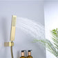 Modern Tub Faucet Trim Copper with Handles and Diverter Wall Mount Bath Filler Trim Clearhalo 'Bathroom Remodel & Bathroom Fixtures' 'Bathtub Faucets' 'bathtub_faucets' 'Home Improvement' 'home_improvement' 'home_improvement_bathtub_faucets' 7126579