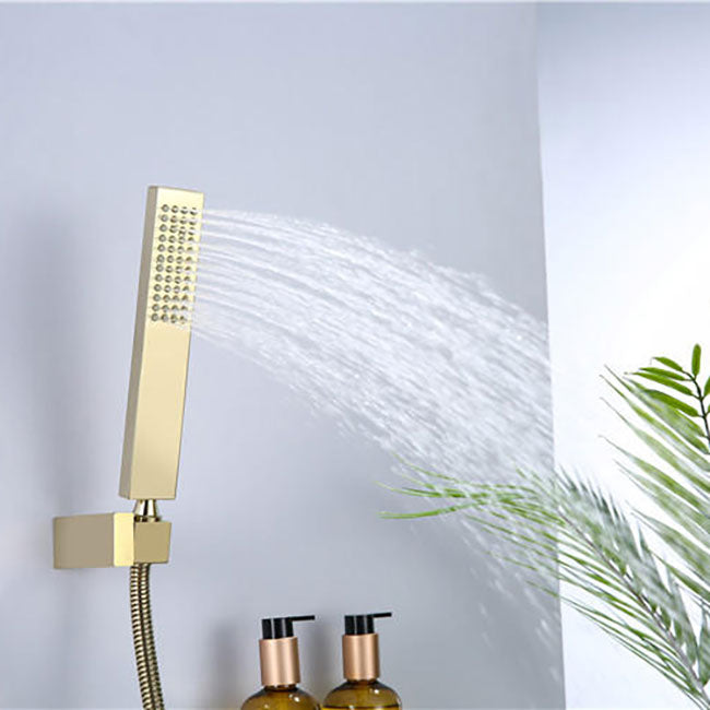 Modern Tub Faucet Trim Copper with Handles and Diverter Wall Mount Bath Filler Trim Clearhalo 'Bathroom Remodel & Bathroom Fixtures' 'Bathtub Faucets' 'bathtub_faucets' 'Home Improvement' 'home_improvement' 'home_improvement_bathtub_faucets' 7126579