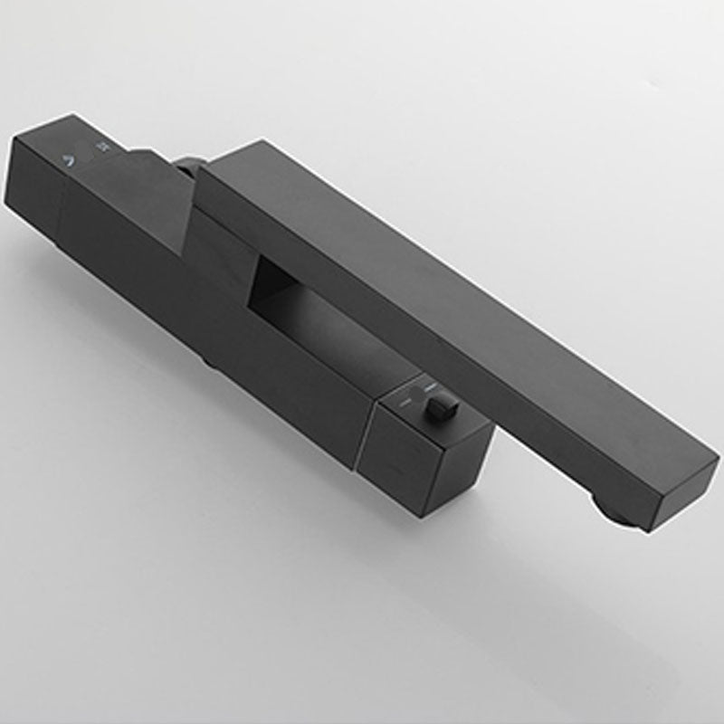 Modern Tub Spouts Copper Wall Mounted with Hand Shower and Knob Handles Tub Filler Clearhalo 'Bathroom Remodel & Bathroom Fixtures' 'Bathtub Faucets' 'bathtub_faucets' 'Home Improvement' 'home_improvement' 'home_improvement_bathtub_faucets' 7126681