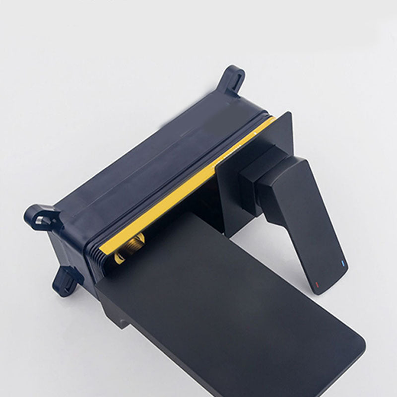 Modern Tub Spout Trim Copper Wall Mounted Waterfall Tub Faucet Trim Clearhalo 'Bathroom Remodel & Bathroom Fixtures' 'Bathtub Faucets' 'bathtub_faucets' 'Home Improvement' 'home_improvement' 'home_improvement_bathtub_faucets' 7126727