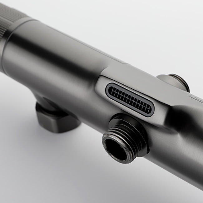 Wall Mounted Shower System Grey Knob Handle Shower System with Hand Shower Clearhalo 'Bathroom Remodel & Bathroom Fixtures' 'Home Improvement' 'home_improvement' 'home_improvement_shower_faucets' 'Shower Faucets & Systems' 'shower_faucets' 'Showers & Bathtubs Plumbing' 'Showers & Bathtubs' 7126894