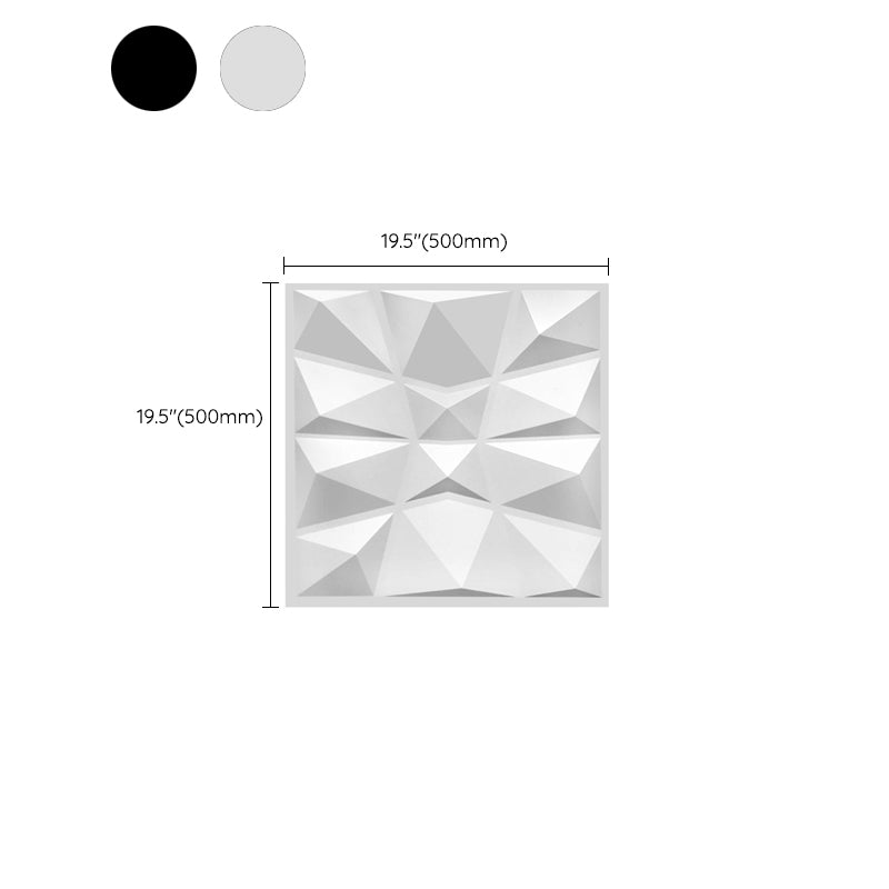 Modern Tin Backsplash Paneling Smooth Upholstered Wall Ceiling in Black and White Clearhalo 'Flooring 'Home Improvement' 'home_improvement' 'home_improvement_wall_paneling' 'Wall Paneling' 'wall_paneling' 'Walls & Ceilings' Walls and Ceiling' 7126937