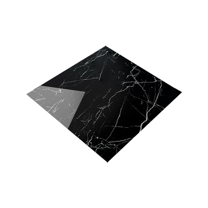 Waterproof Wallpaper PVC Single Tile Wallpaper with Square Shape Black 1'4" x 1'4" Clearhalo 'Flooring 'Home Improvement' 'home_improvement' 'home_improvement_peel_stick_blacksplash' 'Peel & Stick Backsplash Tile' 'peel_stick_blacksplash' 'Walls & Ceilings' Walls and Ceiling' 7127082