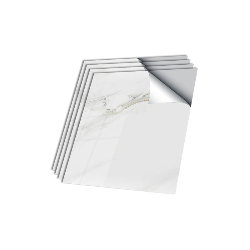 PVC Peel & Stick Field Tile Single Tile Waterproof Wallpaper with Square Shape White Clearhalo 'Flooring 'Home Improvement' 'home_improvement' 'home_improvement_peel_stick_blacksplash' 'Peel & Stick Backsplash Tile' 'peel_stick_blacksplash' 'Walls & Ceilings' Walls and Ceiling' 7127103