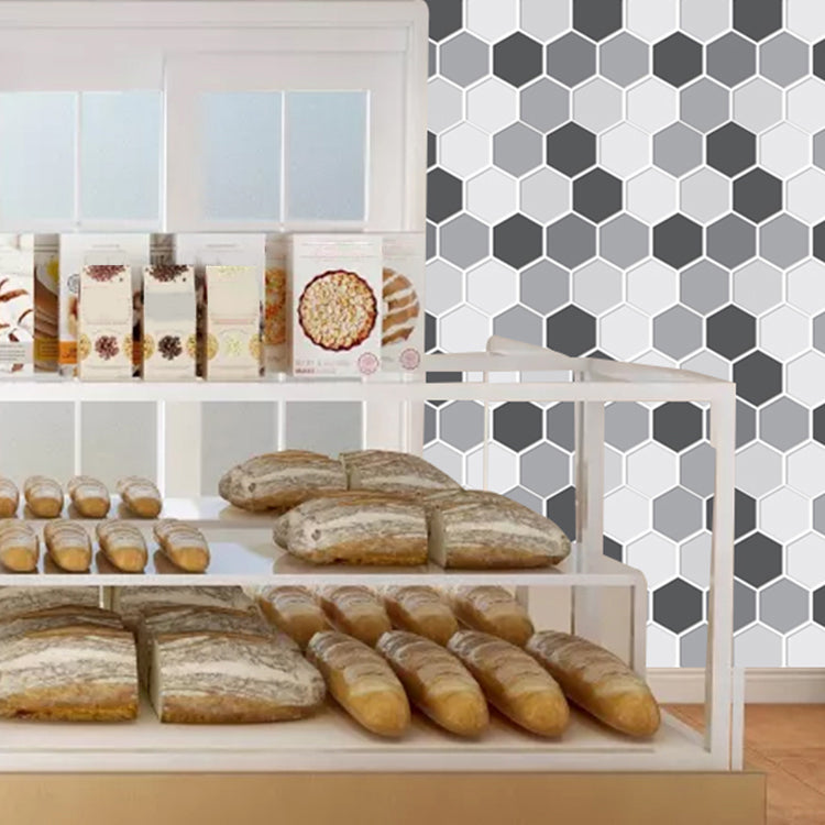 Mosaic Tile Wallpaper PVC Waterproof Peel & Stick Mosaic Tile with Hexagonal Shape Clearhalo 'Flooring 'Home Improvement' 'home_improvement' 'home_improvement_peel_stick_blacksplash' 'Peel & Stick Backsplash Tile' 'peel_stick_blacksplash' 'Walls & Ceilings' Walls and Ceiling' 7127115