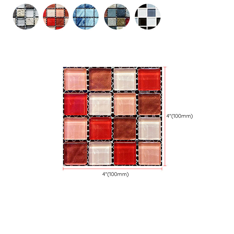 Mosaic Tile Peel and Stick Tile Plastic Waterproof Peel & Stick Mosaic Tile Clearhalo 'Flooring 'Home Improvement' 'home_improvement' 'home_improvement_peel_stick_blacksplash' 'Peel & Stick Backsplash Tile' 'peel_stick_blacksplash' 'Walls & Ceilings' Walls and Ceiling' 7127145