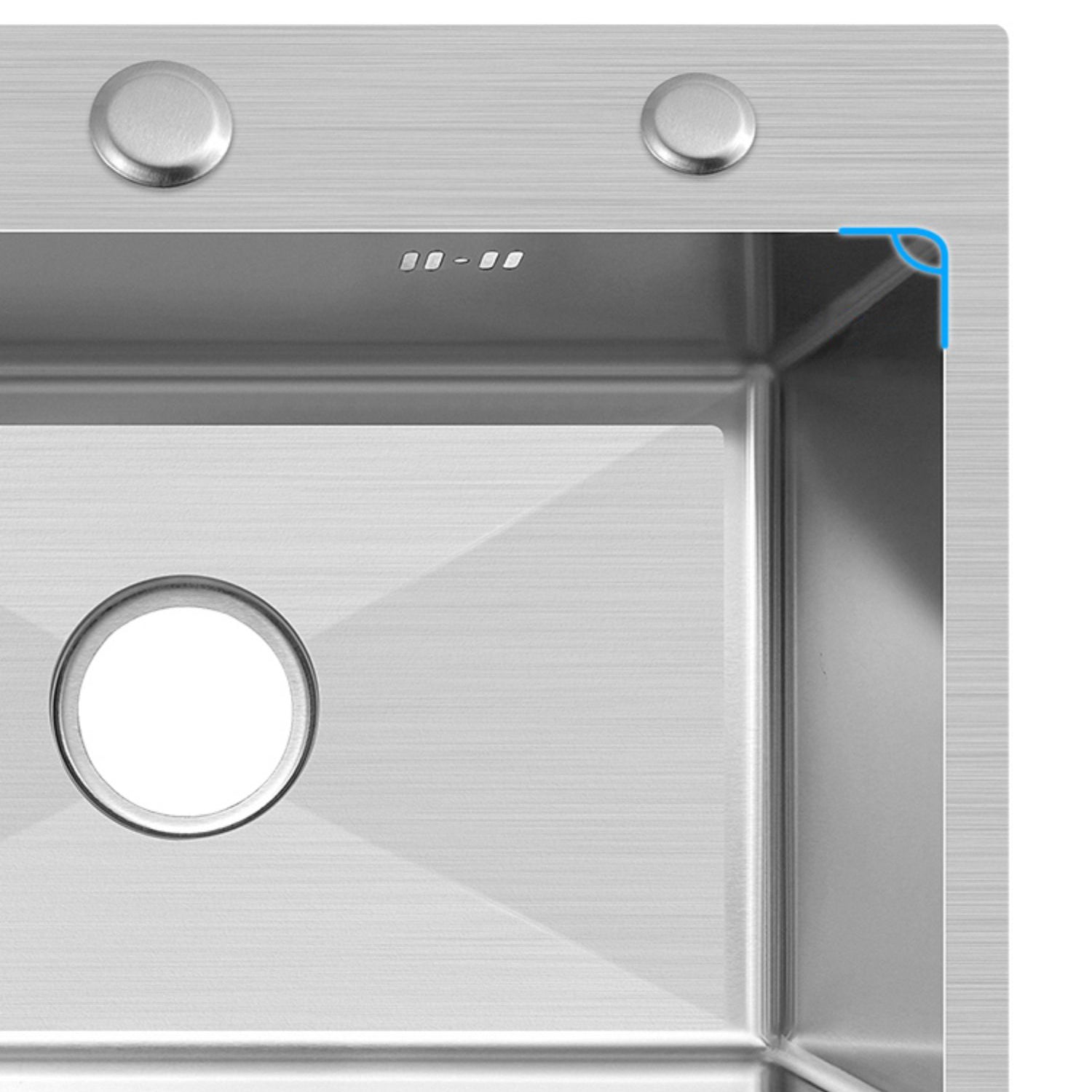 Modern Style Kitchen Sink Overflow Hole Design Drop-In Noise-cancelling Kitchen Sink Clearhalo 'Home Improvement' 'home_improvement' 'home_improvement_kitchen_sinks' 'Kitchen Remodel & Kitchen Fixtures' 'Kitchen Sinks & Faucet Components' 'Kitchen Sinks' 'kitchen_sinks' 7127234