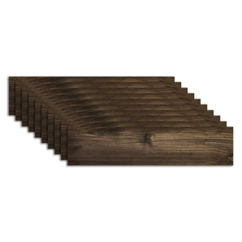 Modern Peel and Stick Tile Plastic Flexible Wood Look Scratch Resistant Vinyl Plank Black Walnut Clearhalo 'Flooring 'Home Improvement' 'home_improvement' 'home_improvement_vinyl_flooring' 'Vinyl Flooring' 'vinyl_flooring' Walls and Ceiling' 7127275