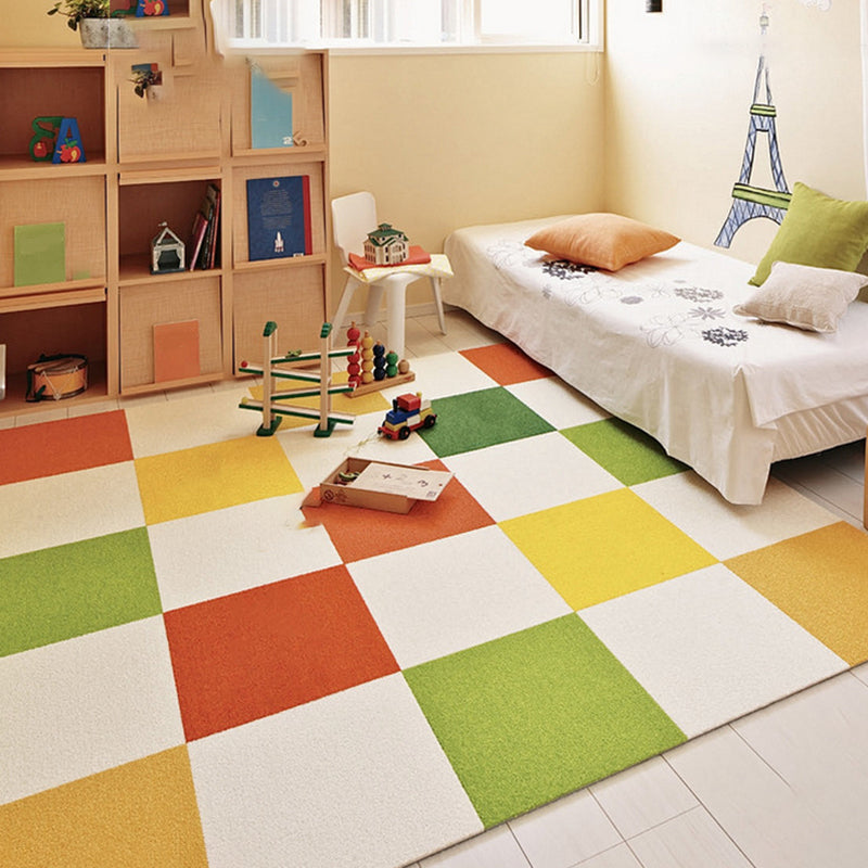Indoor Carpet Tiles Square Color Block Level Loop Bedroom Carpet Tiles Clearhalo 'Carpet Tiles & Carpet Squares' 'carpet_tiles_carpet_squares' 'Flooring 'Home Improvement' 'home_improvement' 'home_improvement_carpet_tiles_carpet_squares' Walls and Ceiling' 7127359